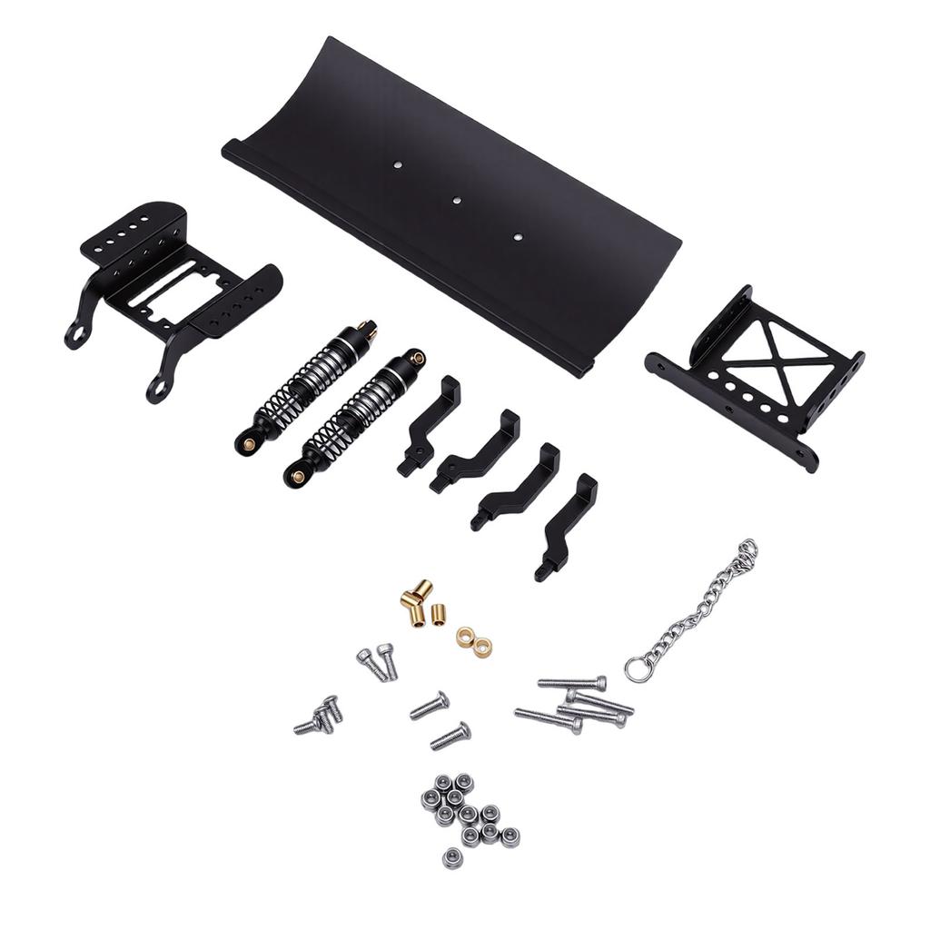 1Celsius18 RC Metal Snow Plow Replacement for RC Crawler Car Snow Shovel Alloy Shock Absorption