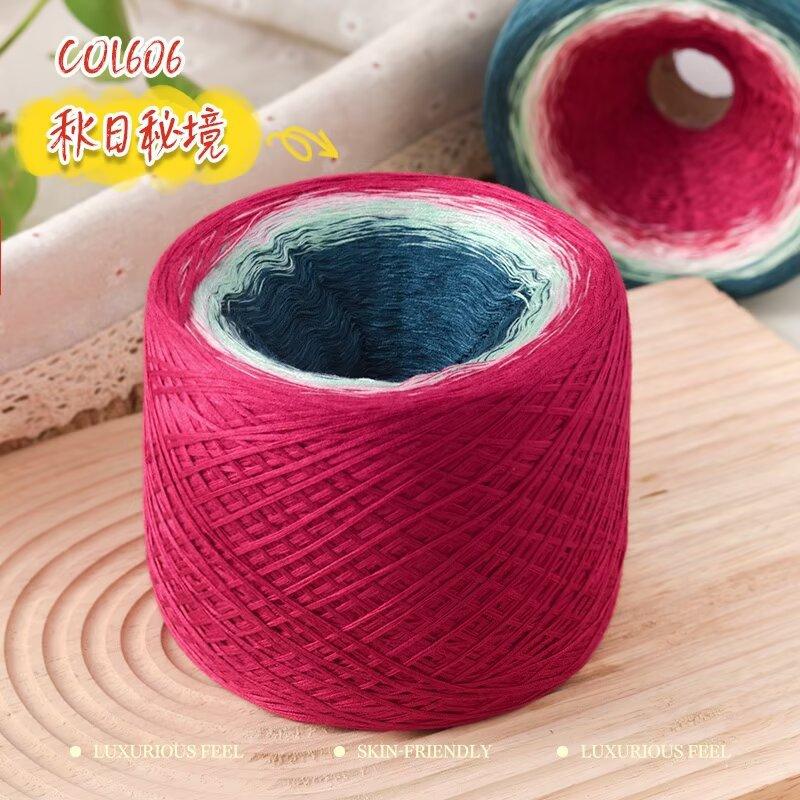 300G Gezwirnte Baumwolle Mischung Fantasie Kuchen Garn Handgemacht DIY Gestrickt Haken Schal Mantel Schal Garn