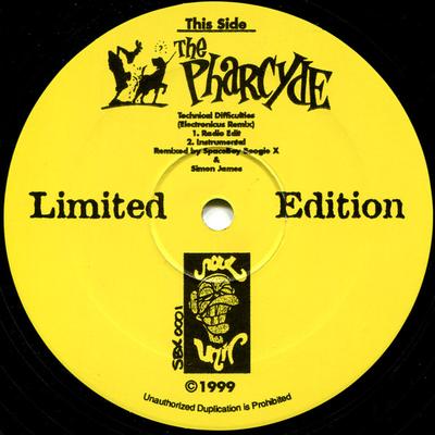 Disque 12 pouces PHARCYDE / SPACEBOY BOOGIE X - Difficultés Techniques / Undergroun SBX0001 Soul Unit 1999 US Rap & Hip-Hop/R&B Occasion