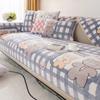Cartoon Pattern Plush Sofa Cover Non-slip Slipcovers Couch Cover For Living Room 1/2/3/4 Seat Universal Sofa Towel Mat Decor