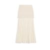 Spring and Summer New Knitting Tube Top Tops 4192043 Small Pleated Hem High Waist Knitted Skirt 4192042