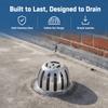 Dome Design Floor Drain Cover 304 Stainless Steel Downspout Strainer Durable Drain Cover  Home