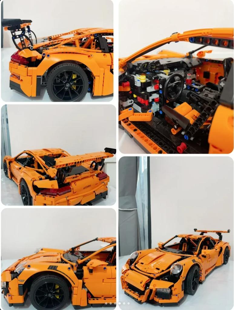 Non-Toxic Hot 2700+Pcs Technical Gt3 Super Sports Car Model Compatible 42056 Building Blocks Kids Assemble Brick Educational Toy Gifts