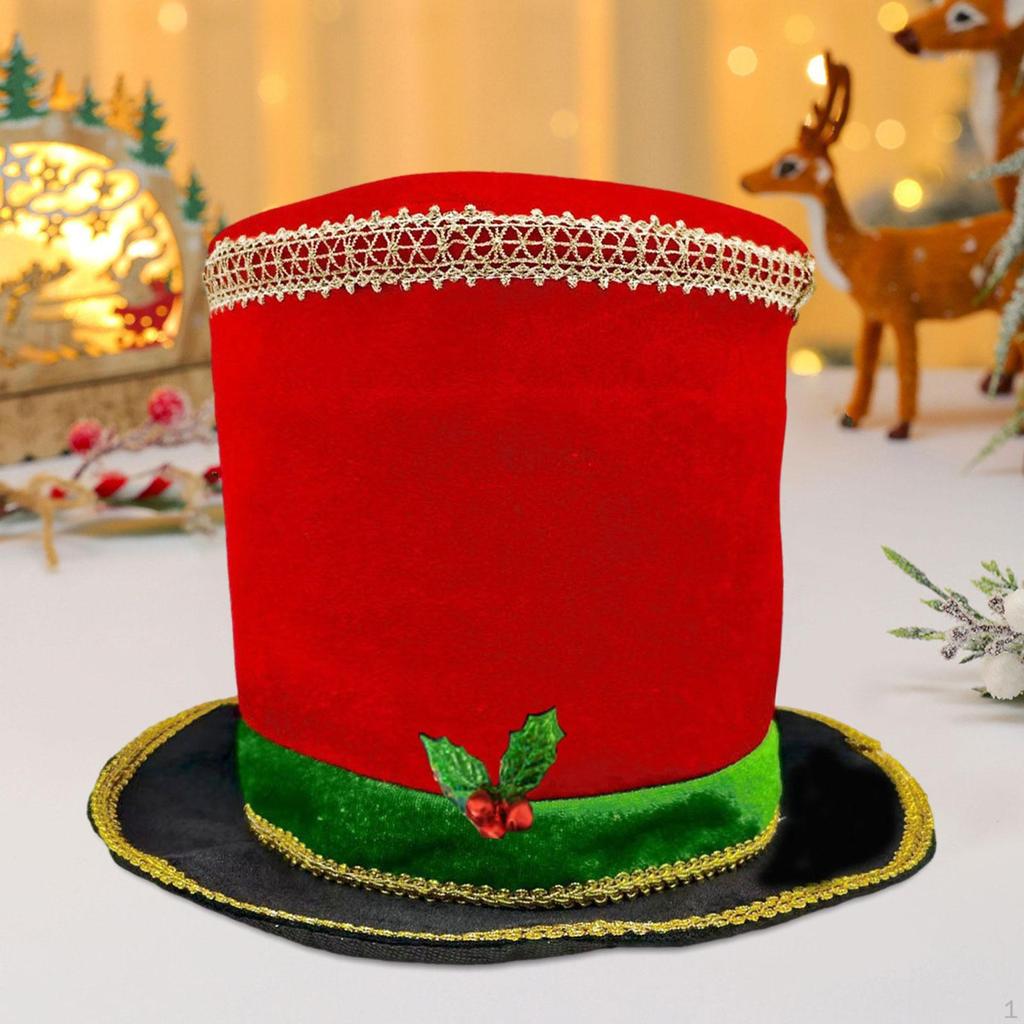Christmas Top Hat Comfortable Headgear for Role Playing Year School Plays