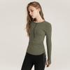 Autumn and Winter Drawstring Yoga Clothing Tops Casual Slim Quick-drying Running Zipper Sports Fitness Clothing Women's Long Sleeves
