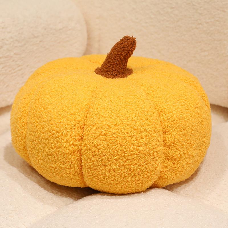 Modern Irregular Pumpkin Plush Cushion for Home & Bedroom Decor