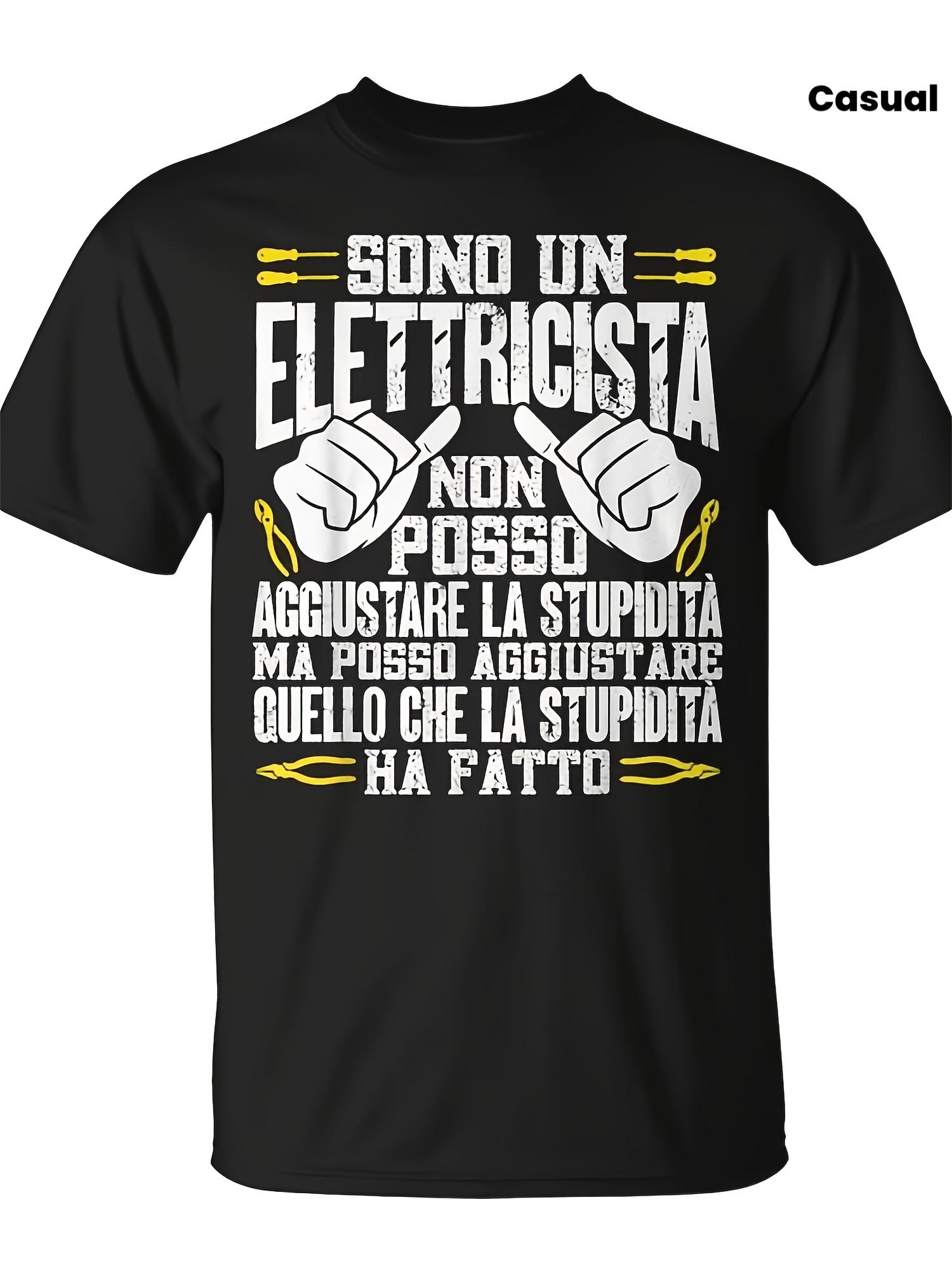 T-Shirt Y2K Humorous Black Regular Fit 2XL