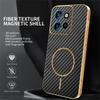 For Motorola Edge 50 Neo 5G Phone Case Carbon Fiber Textured Electroplated TPU Back Cover