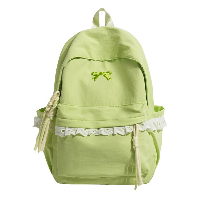 Lace Backpack Bow Embroidered Student Schoolbag Small
