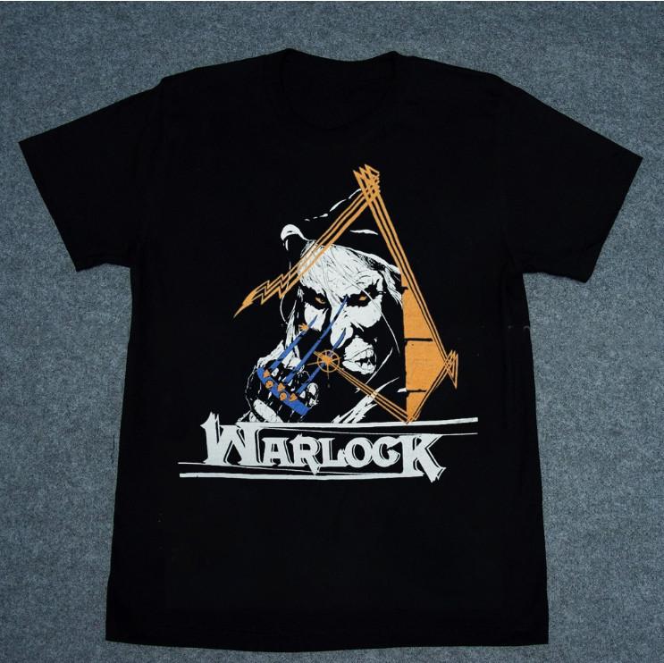 Men's Summer Tee Cotton Rare 1980 Warlock Collection Band Cotton Gift For Fan Unisex S to 5XL Shirt TMB3