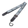 Ethnic Guitar Strap 2 Inch Widened Adjustable Length Leather Cotton Guitar Strap with Pick Holder for Bass Ukulele Type