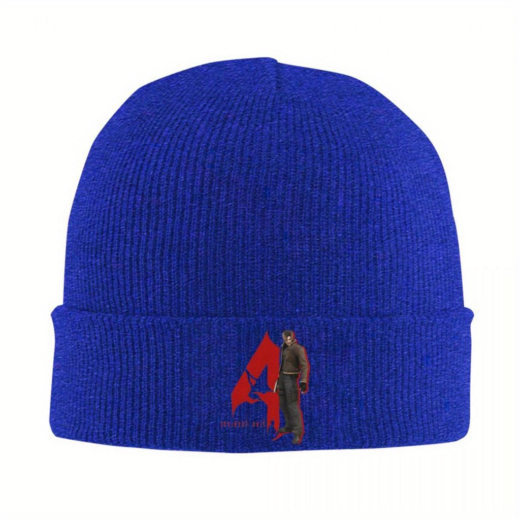 Resident Leon Eviled 4 Knitted Hat Beanies Winter Hat Warm Color Game Umbrella Caps Men Women