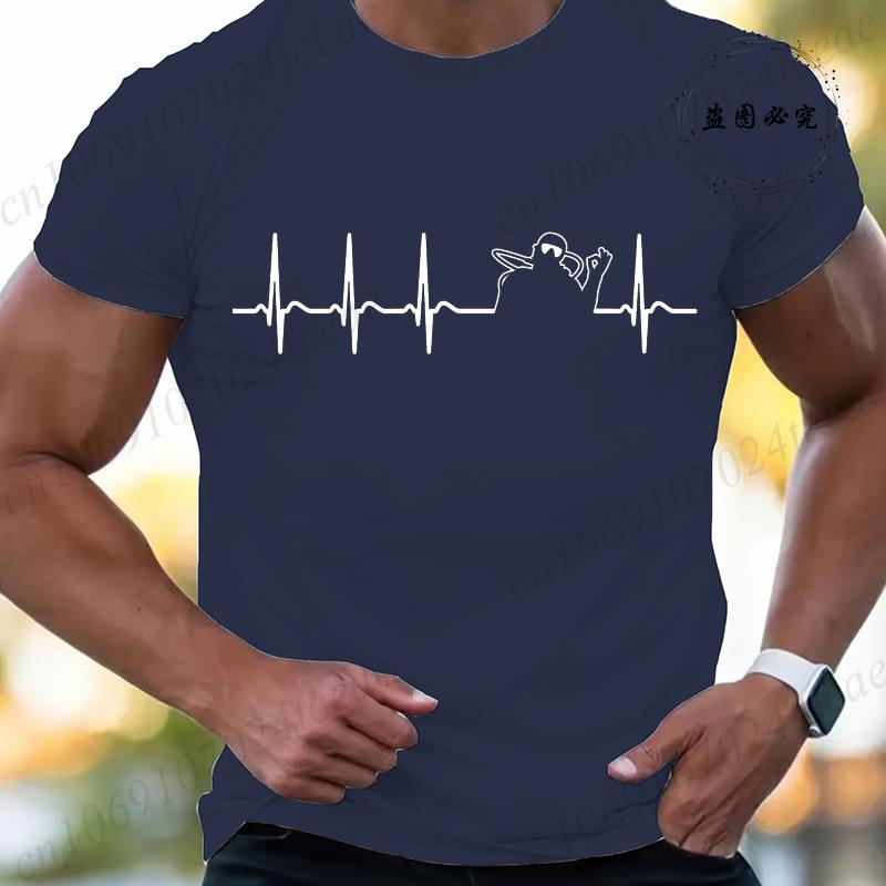 Heartbeat Scuba Diver Scuba Diving Funny Mens Tshirts Summer Short Sleeve Tee Shirts Fashion Casual Tops Men Male Clothing