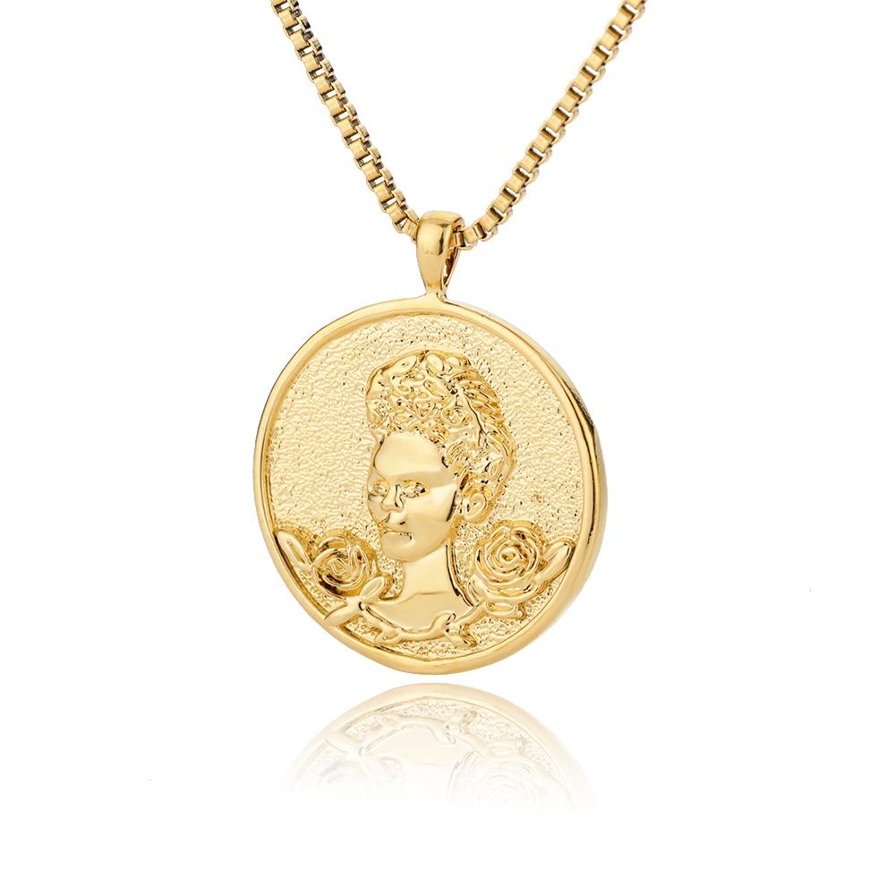 Aphrodite Necklace for Women Gold Color Greek Mythology Goddess Pendant Choker Necklace Goth Jewelry Mothers Day Gift 2024