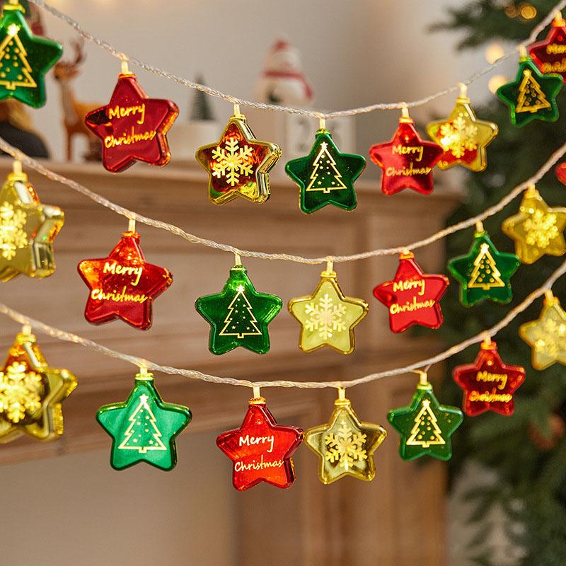 

3M20LED Рождественская гирлянда Леденец Санта Клаус Снеговик Лампа Рождественская елка Гирлянды Подвесные украшения С Рождеством Христовым Декор B