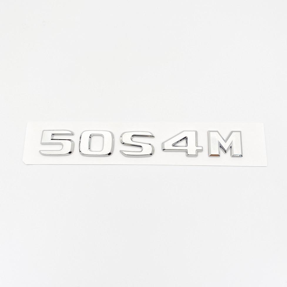 ABS Car Letters Logo 50S4M 38S4M 40S 60S B550 850S Badge Sticker Rear Trunk Emblem Decals for Mercedes Benz S W221 W222 W223