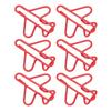 100pcs Airplane Shaped Paper Clips Rust Prevention Plating Process Cute Paper Clip for Scrapbooking Card Making