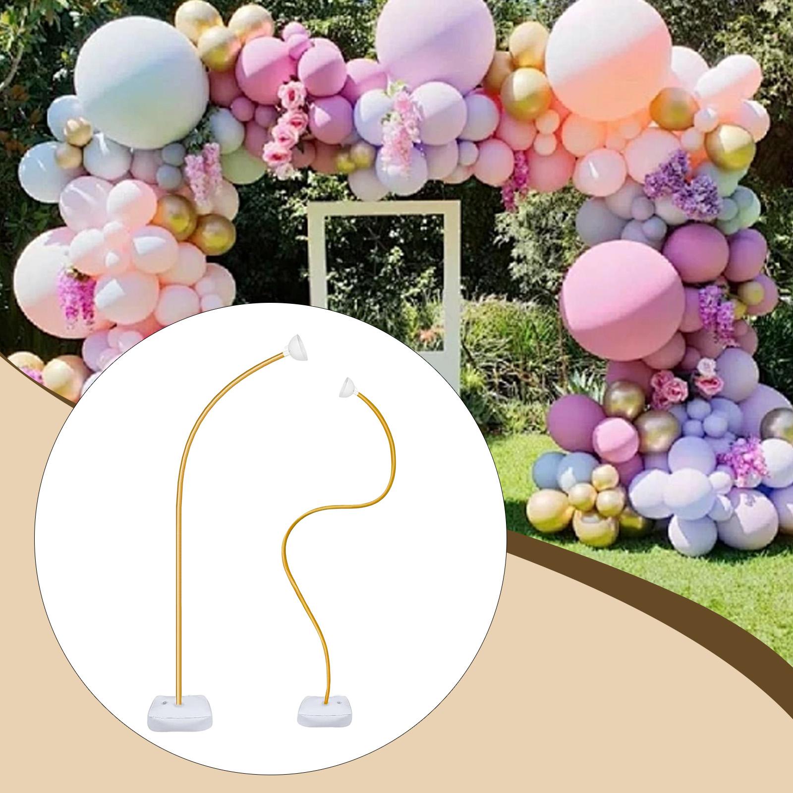 Balloon Arch Stand Frame Adjustable Easy Installation DIY Reusable Balloon Hoop Stand Balloon Support for Thanksgiving Ornament золотой