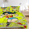 3dílná sada povlečení Wonder Woman, Sada povlečení, Měkký pohodlný povlak na přikrývku, Do ložnice, Pro hosty (1*Povlak na přikrývku + 2*Povlaky na polštáře, Bez výplně