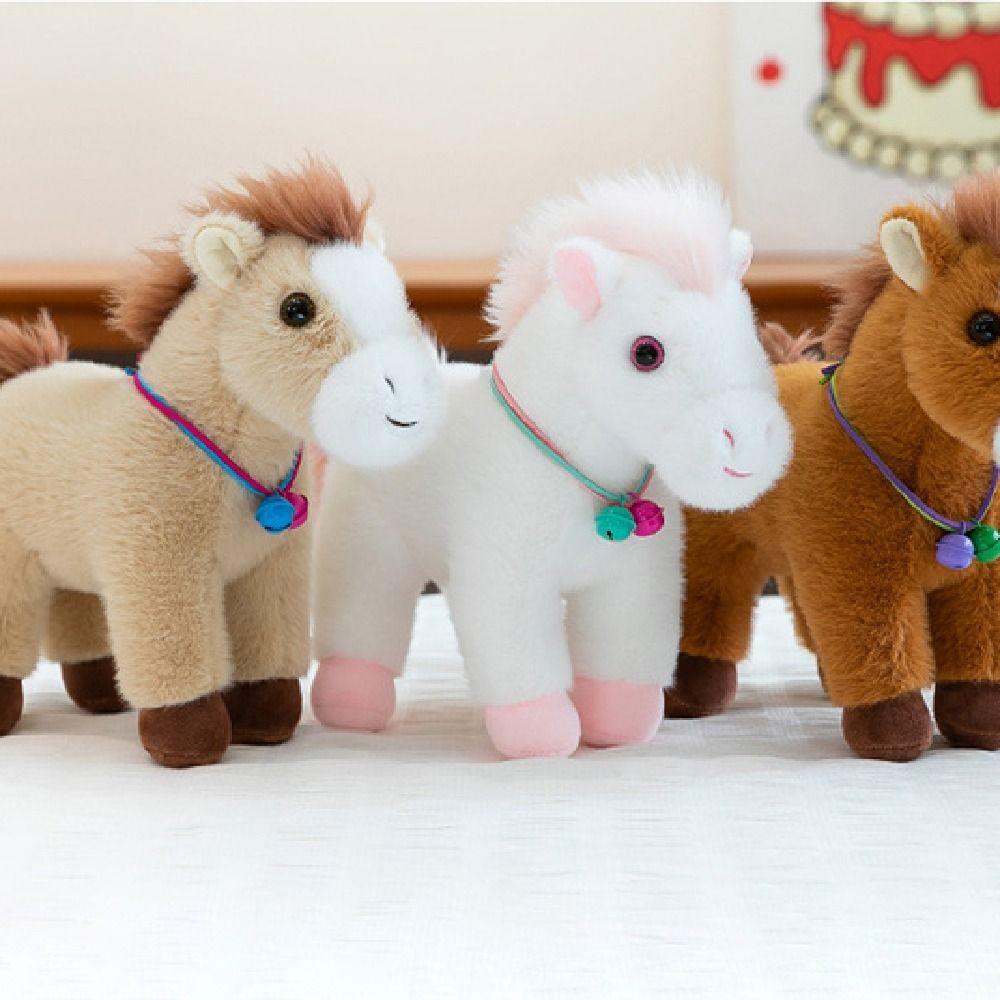 Creative Stuffed Animal Doll Mascot Dolls Zodiac Pony Figurine Horse Plush Pillow  Year of Horse