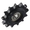 C45 Carbon Steel Chain Idler Sprocket Bearing Circlip for ISO 08B Chains Machinery Transmission