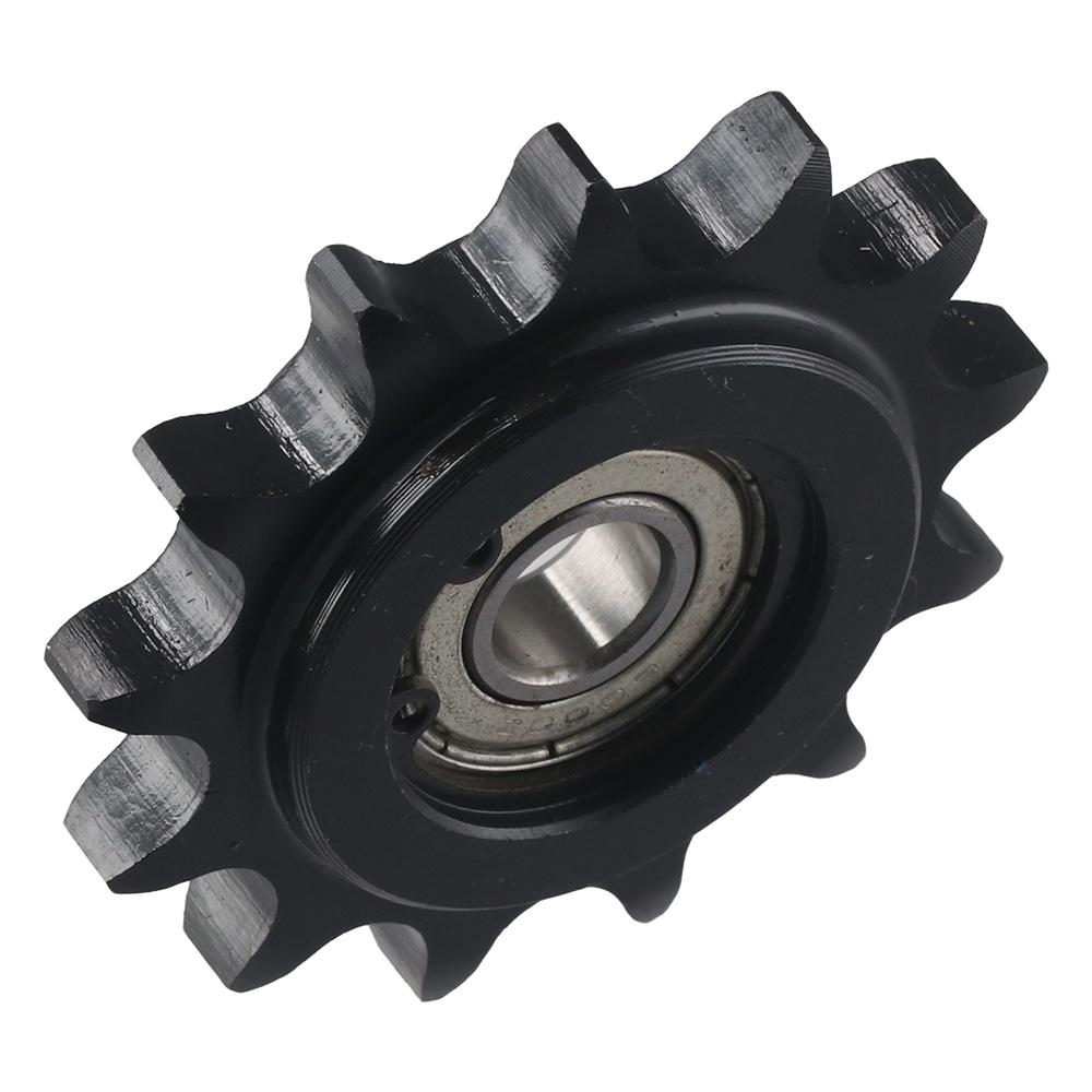 C45 Carbon Steel Chain Idler Sprocket Bearing Circlip for ISO 08B Chains Machinery Transmission