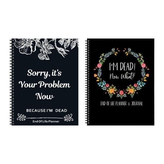 End of Life Planner Notizbuch A4 Größe 73 Blatt Dickes Papier Kompakt