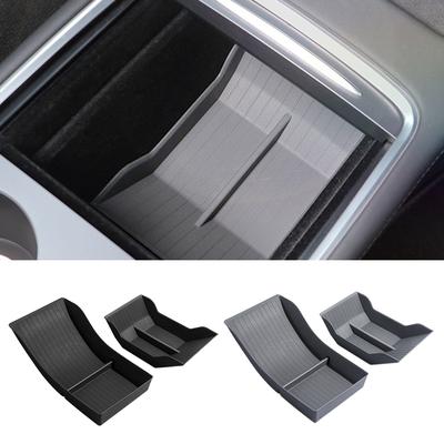 Car Center Console TPE Lower Storage Box for Tesla Model Y 3 2020-2024 2024 Central Control Armrest Organizer Pad