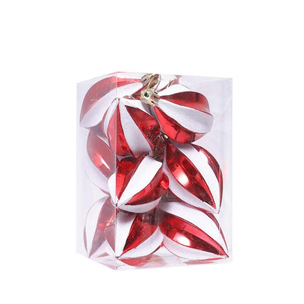 Lollipop Ornament Easy To Hang Christmas Ball Ornaments Holiday Hanging Decor Unique Candy Cane Pendant For New Year Celebration