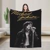 Плед для тура Майкла Джексона Mj  Различные размеры  Теплый Уютный Пушистый Плед-Покрывало Для Дивана Кресла И Кровати