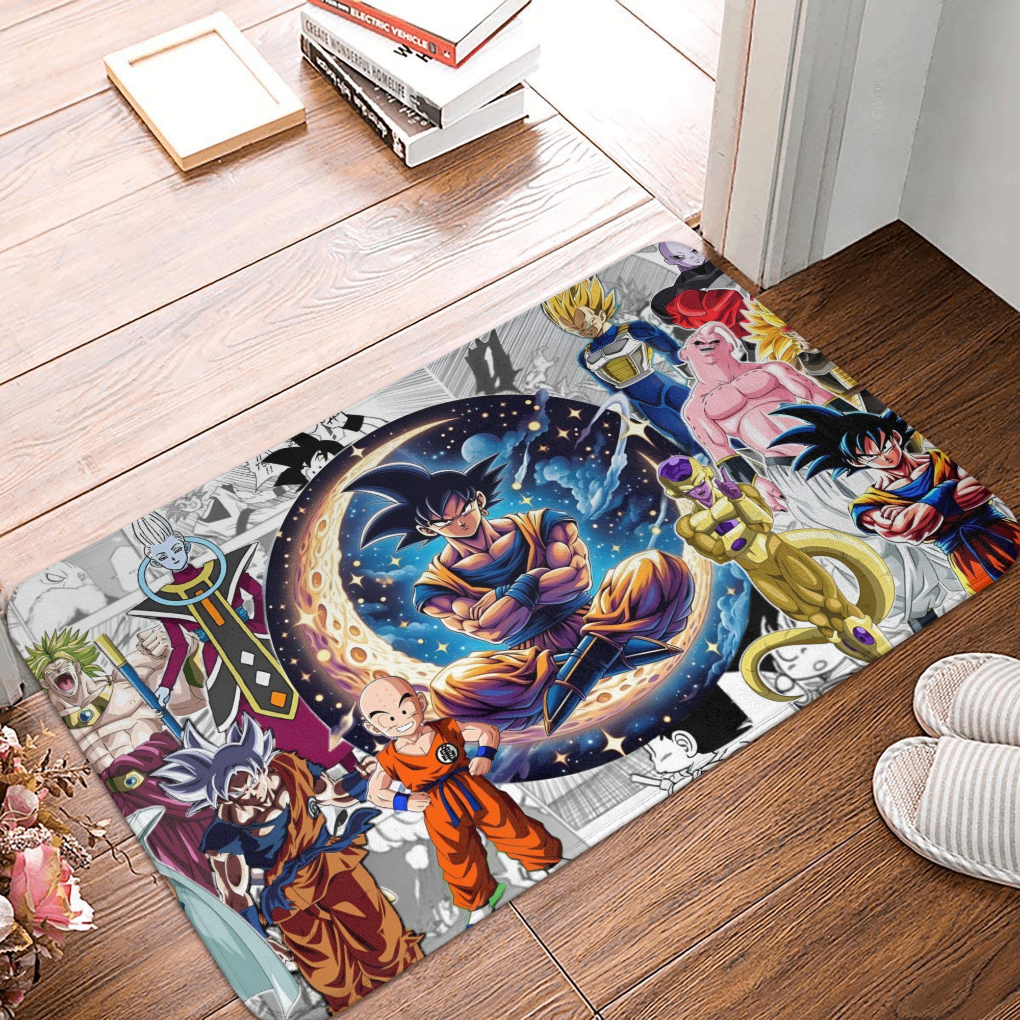 

DragonBall Anime Dragon Ball Front Door Mat Anti-Slip Outdoor Waterproof Doormat Living Room Entrance Rug Carpet 80x120cm