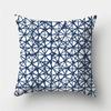 Sofa Cushion Pillow Home Decor Pillowcase Geometric  Cover Blue Grey  Decoration
