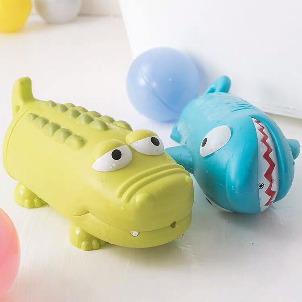 Sharks Air Pressure Beach Toys Crocodile Water Guns Bath Toys Bathroom Play Toys Water Squirt Toys