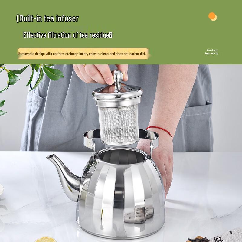 

Abay Commercial Thickened Stainless Steel Tea & Water Kettle