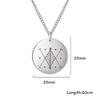 Dawapara Papa Legba Voodoo Halskette Ritual Altar Anhänger Ezili Dantor Vodou Loa Veve Symbol Okkultes Amulett Edelstahl