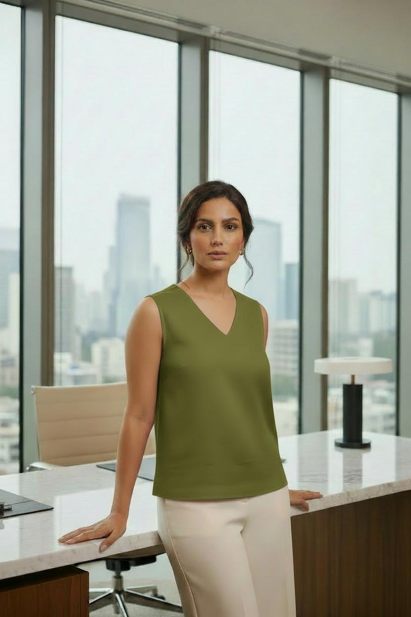 Lime Green Elevated Ease Top 34 зелёный