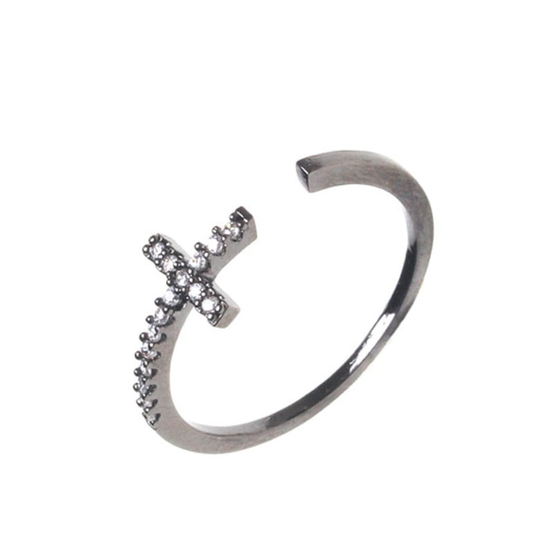 Glammuse Simple Cross Ring