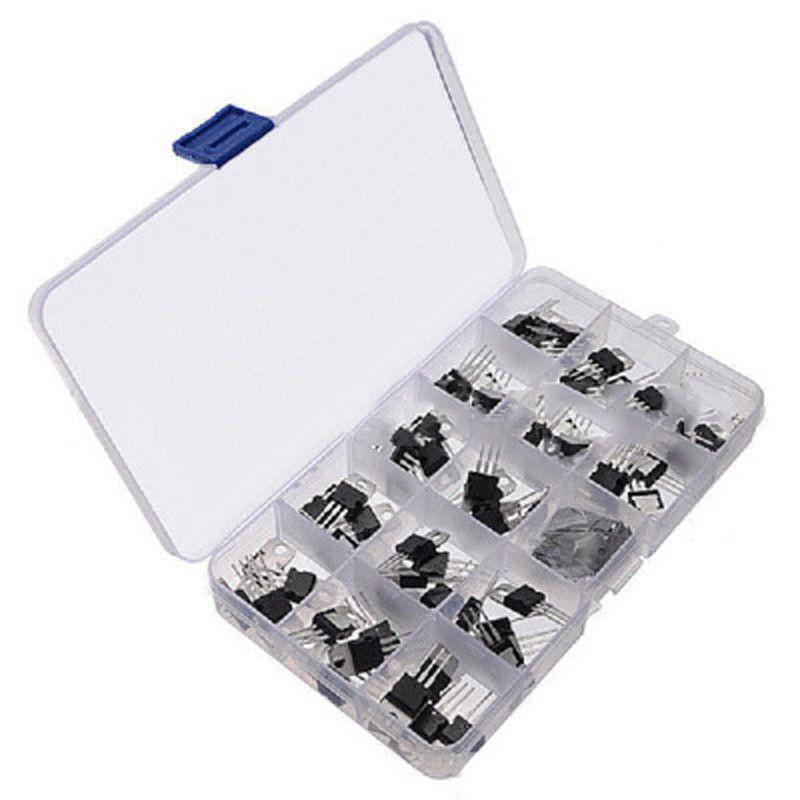 Assortment Voltage Transistor Kit Switching Mix Component Insulated L7809 L7810 L7812 L7815 L7818 L7824 Regulator