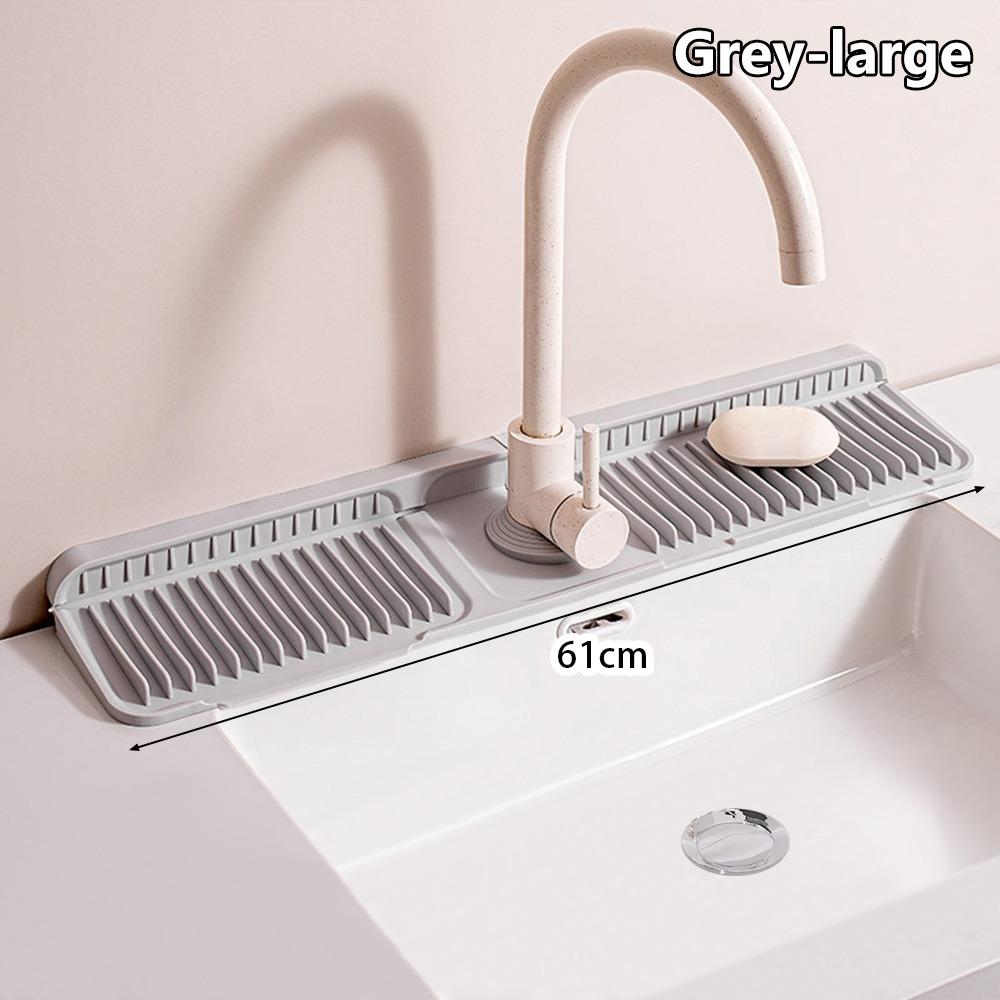 1Pcs Silicone Quick-drying Sink Mat Drying Pad Draining Mat  for Bathroom Kitchen Sink Faucet