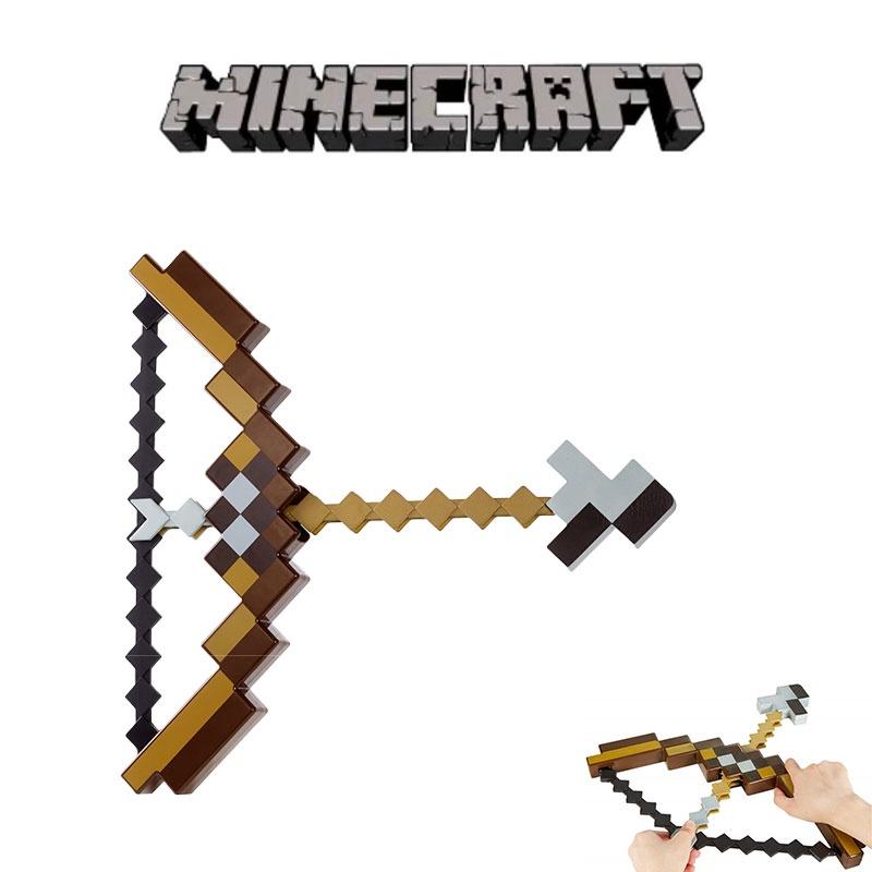 Minecraft Plastic Bow And Arrow Toy For Kids Durable And Fun Minecraft-themed Playtime