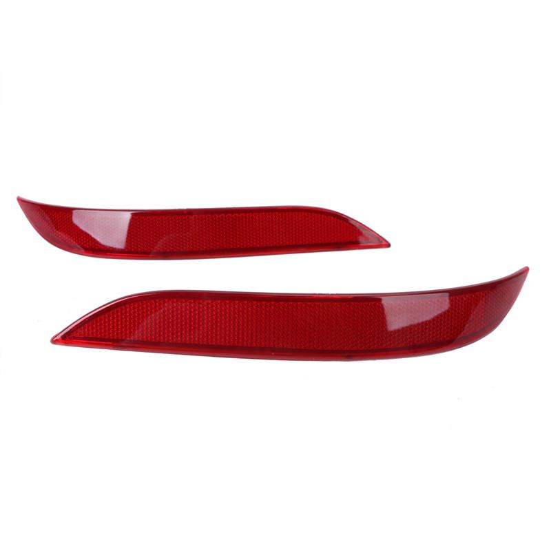 2PCS Rear Bumper Reflector Warn Light Covers Lens Left Right Side 63146915039 63146915040 for BMW 5-Series E60 E61 2003-2007 1pair