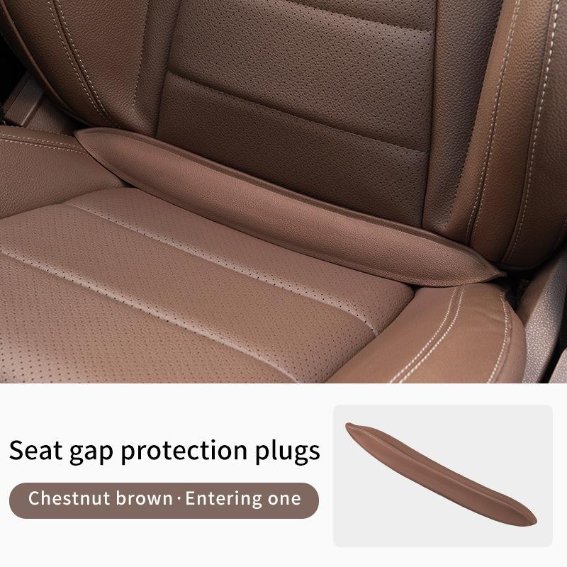 1Pc Plug-In Car Seat Gap Filler Elastic Polyurethane Seat Crevice Filling Strip Universal Seat Blocker Prevent Dropping