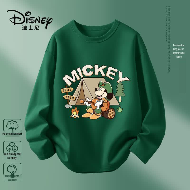 Disney Kids Loose Fit Pure Cotton Long-Sleeve T-Shirt 160