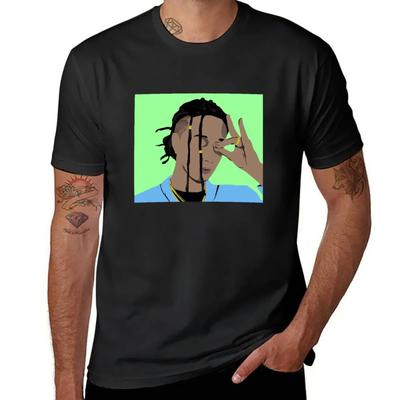 Ghali T-Shirt übergroßes T-Shirt Grafik-T-Shirts Rapper Grafik-T-Shirts ästhetische Kleidung T-Shirts für Herren Baumwolle 2025 neues Modell