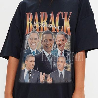 BARACK OBAMA Vintage T-shirt - Obama Retro Shirt, Obama Homage Tees, Barack Obama 90's Tees Shirt, Barack Obama Sweater