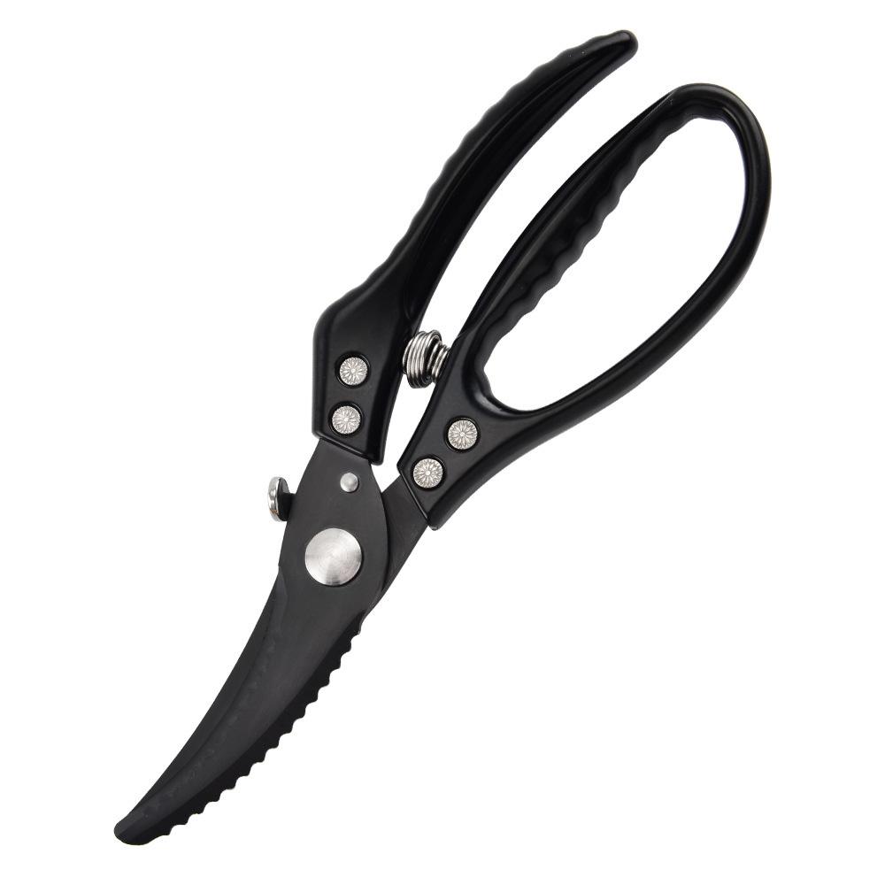 Heavy Duty 420J2 Stainless Steel Kitchen Scissors with Aluminum Alloy Handle for Food BBQ Meat Chicken