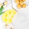 6 Hohlraum 3D Osterei Form Silikon Kuchenform Schokoladenkuchenform Osterei Dekoration Französische Mousse Dekorierwerkzeuge