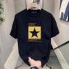 Men'S Short Sleeve T-Shirt Men'S Trend Casual Korean Version Cotton Crew Neck Printed Short Sleeve T-Shirt