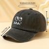 Shh Washed Retro Curved Brim Hat Adjustable Unisex Peaked Cap Suitable for Outdoor Sports and Leisure