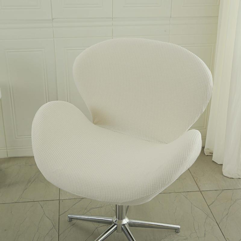 1 Stück Luxus Schminktischhocker für Schlafzimmer Zuhause Damensitz mit Rückenlehne Schwanenförmige Stuhlhusse
